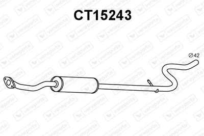 Front Muffler Citroën C3 I · Citroën C3 Pluriel