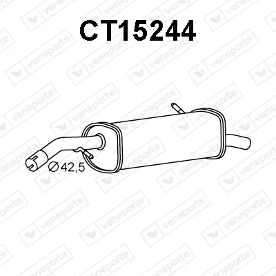 Rear Muffler Citroën C3 I · Citroën C3 Pluriel · Citroën C2
