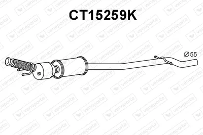 Catalytic Converter Citroën C5 II · Citroën C5 II Break
