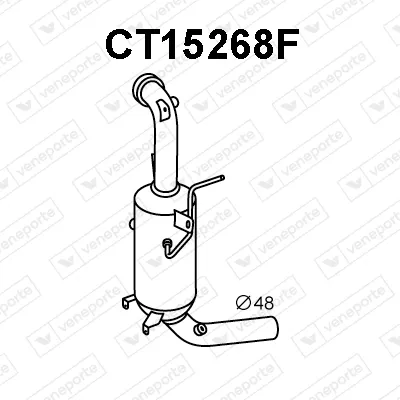 Soot/Particulate Filter, exhaust system Alfa Romeo MITO · Chrysler YPSILON · Citroën NEMO Box Body/MPV
