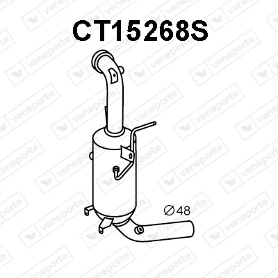 Soot/Particulate Filter, exhaust system Alfa Romeo MITO · Chrysler YPSILON · Citroën NEMO Box Body/MPV