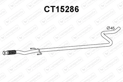 Exhaust Pipe Citroën C2 · Peugeot 1007