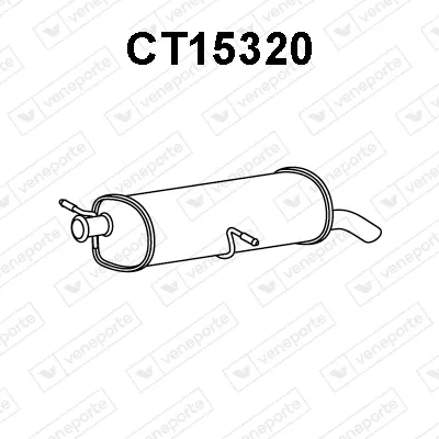 Rear Muffler Citroën C4 Coupe · Citroën C4 I · Peugeot 307