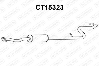 Front Muffler Citroën C2 · Peugeot 1007