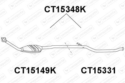 Catalytic Converter Citroën BERLINGO / BERLINGO FIRST Box Body/MPV · Citroën BERLINGO / BERLINGO FIRST MPV · Peugeot PARTNER Box Body/MPV