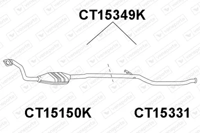 Catalytic Converter Citroën BERLINGO / BERLINGO FIRST Box Body/MPV · Peugeot PARTNER Box Body/MPV · Peugeot PARTNER MPV