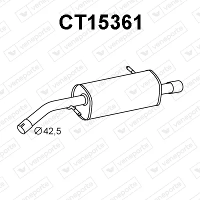 Rear Muffler Citroën C2