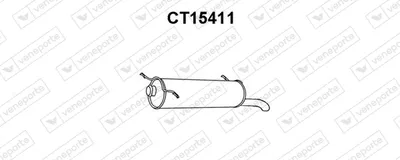 Rear Muffler Citroën XANTIA Break