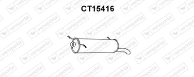 Rear Muffler Citroën XANTIA Break