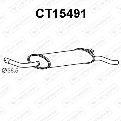 Rear Muffler Citroën LNA