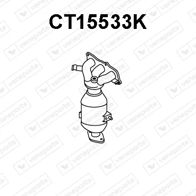 Manifold Catalytic Converter Citroën C1 · Peugeot 107 · Toyota AYGO
