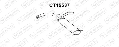Rear Muffler Citroën C1 · Peugeot 107 · Toyota AYGO