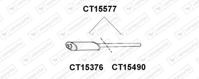 Front Muffler Citroën C15 Box Body/MPV · Citroën VISA