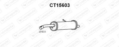 Rear Muffler Citroën C3 I · Citroën C2