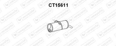Rear Muffler Citroën BERLINGO / BERLINGO FIRST MPV · Peugeot PARTNER ORIGIN MPV · Peugeot PARTNER ORIGIN Box Body/MPV