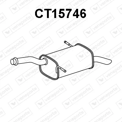 Rear Muffler Citroën BERLINGO MULTISPACE · Citroën BERLINGO Box Body/MPV · Peugeot PARTNER TEPEE
