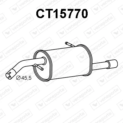Rear Muffler Citroën C3 II · Citroën DS3 · Citroën DS3 Convertible