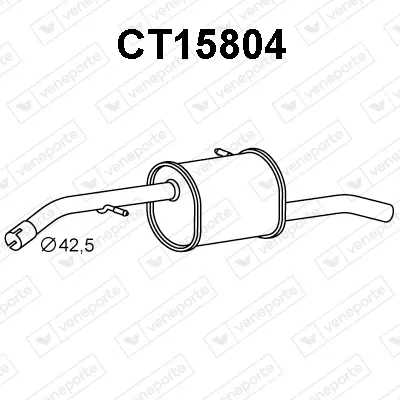 Rear Muffler Citroën C3 II · Citroën DS3 · Citroën C3 II Hatchback Van