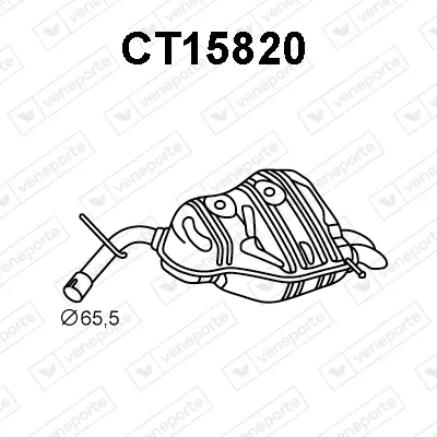 Rear Muffler Citroën C5 III · Citroën C5 III Break · Peugeot 407