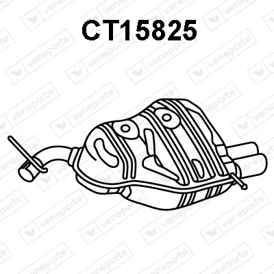 Rear Muffler Citroën C6