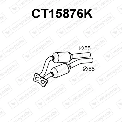 Catalytic Converter Citroën C8 · Fiat ULYSSE · Lancia PHEDRA