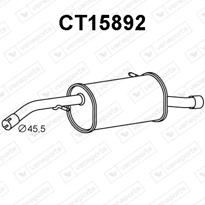 Rear Muffler Citroën C3 II · Citroën DS3 · Citroën DS3 Convertible