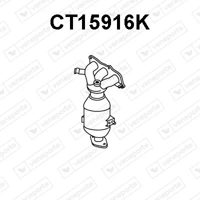Manifold Catalytic Converter Citroën C1 · Peugeot 107 · Toyota AYGO