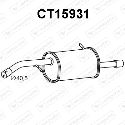 Rear Muffler Citroën DS3 · Citroën DS3 Convertible · Ds DS 3