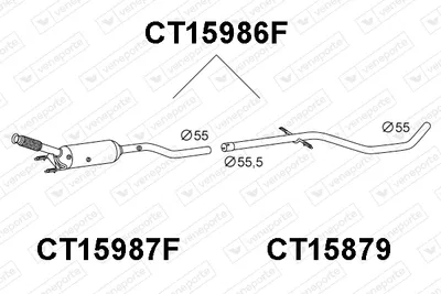 Soot/Particulate Filter, exhaust system Citroën C5 III · Citroën C5 III Break · Peugeot 508 I