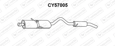 Rear Muffler Chrysler VOYAGER / GRAND VOYAGER III