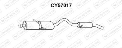 Rear Muffler Chrysler VOYAGER / GRAND VOYAGER III