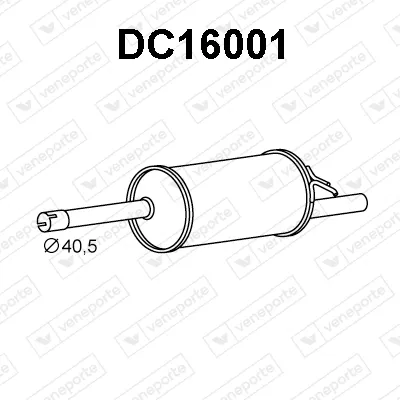 Rear Muffler Renault LOGAN I · Dacia LOGAN