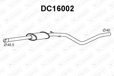 Front Muffler Renault LOGAN I · Dacia LOGAN