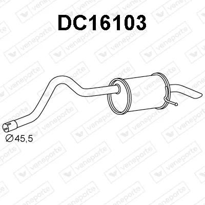 Rear Muffler Dacia LODGY · Dacia DOKKER MPV · Dacia DOKKER Box Body/MPV