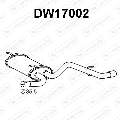 Rear Muffler Daewoo MATIZ
