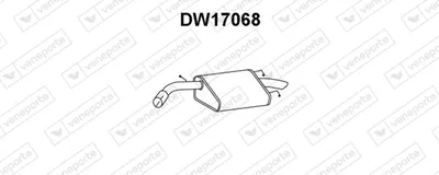 Rear Muffler Daewoo NUBIRA