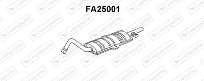 Rear Muffler Fiat 124 · Seat 124