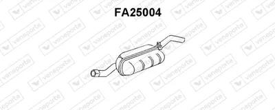 Rear Muffler Fiat 127 · Seat FURA