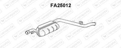 Rear Muffler Fiat PANDA