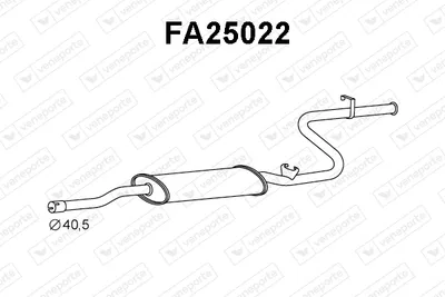 Rear Muffler Fiat RITMO