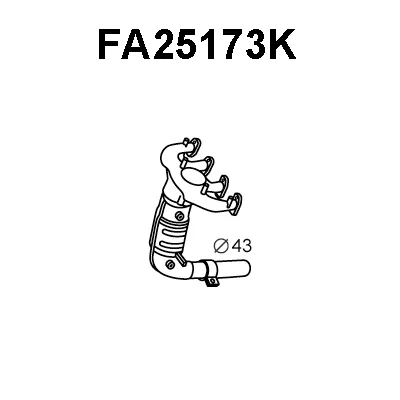 Catalyst elbow admission VENEPORTE FA25173K