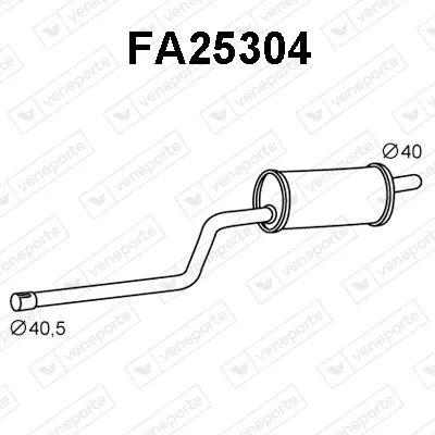 Front Muffler Fiat FIORINO Box Body/MPV · Fiat FIORINO Pick up