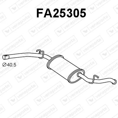 Rear Muffler Fiat FIORINO Box Body/MPV · Fiat FIORINO Pick up