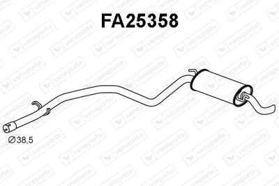 Rear Muffler Fiat SEICENTO / 600 · Fiat SEICENTO / 600 Hatchback Van