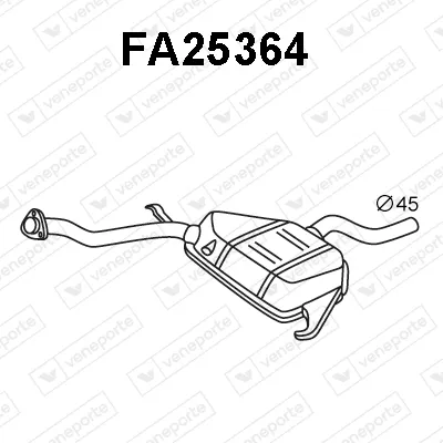Front Muffler Fiat TEMPRA · Fiat TEMPRA S.W. · Lancia DEDRA