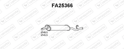 Rear Muffler Fiat TEMPRA
