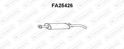 Centre Muffler Fiat PUNTO