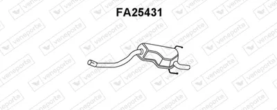 Rear Muffler Fiat PUNTO