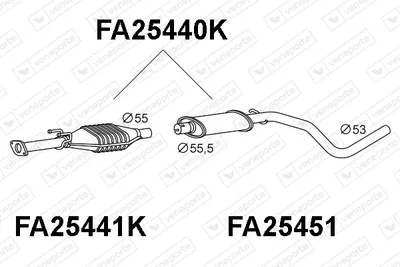 Catalytic Converter Fiat STILO Multi Wagon · Fiat BRAVO II