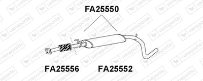 Front Muffler Fiat STILO · Fiat STILO Multi Wagon